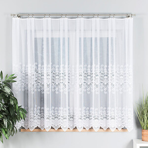 Záclona žakárová farba biela výška 160 cm