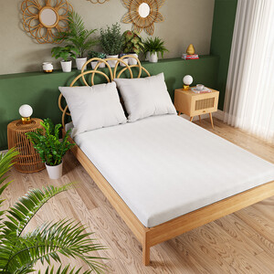 PREMIUM Jersey napínacia plachta farba biela 140x200 cm