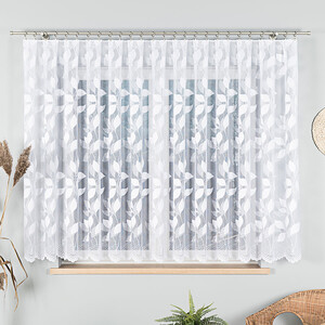 Hotová biela záclona šírka 400 cm - výška 160 cm