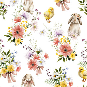 Veľkonočná dekoračná látka vodeodolná šírka 160 cm