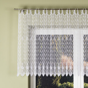 Luxusná krajková záclona vitrážková metrážová výška 90 cm 
