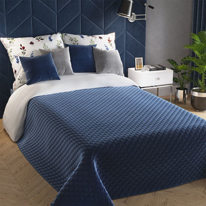 Luxusný prehoz rozmer 170x210 cm farba námornícka modrá