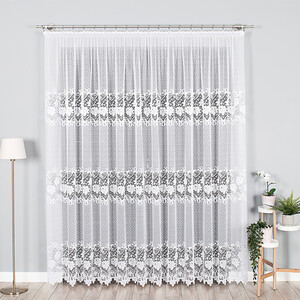 Záclona žakárová farba biela výška 230 cm