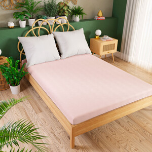 PREMIUM Jersey napínacia plachta 180x200 cm farba svetloružová