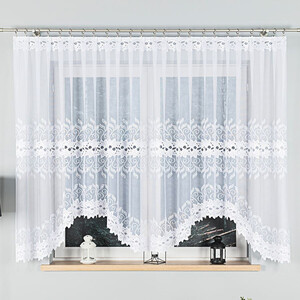 Hotová biela záclona 160x400 cm