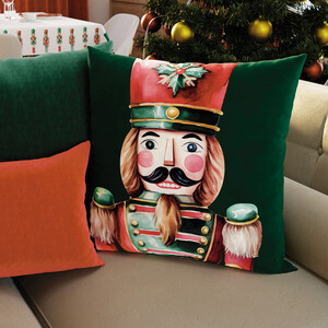 Vianočná obliečka na vankúš 45x45 cm ZAMAT