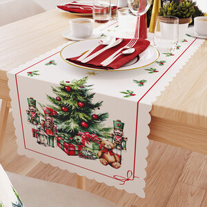 Vianočný obrus vodotesný a odolný voči škvrnám 38x180 cm