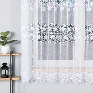 Záclona žakárová farba biela výška 180 cm