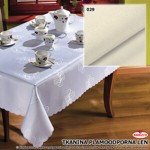 Obrus teflónový krémový metrážový šírka 160 cm
